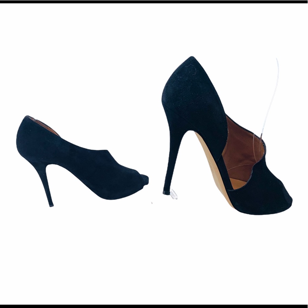 Alexa Wagner D’orsay Suede Black Stiletto Heels 9 - Picture 11 of 15